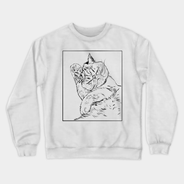 Dora the cat Crewneck Sweatshirt by MichellePhong